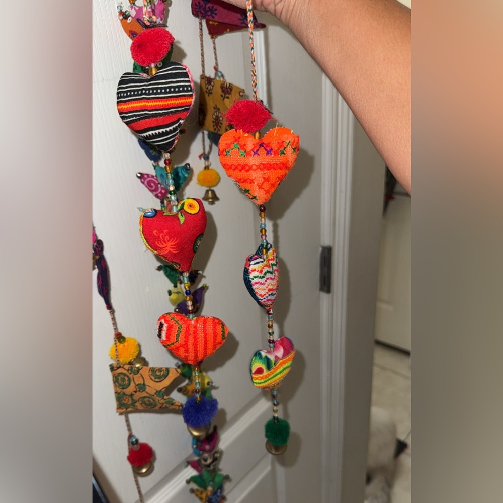 Bohemian Colorful Heart Hanging Decor